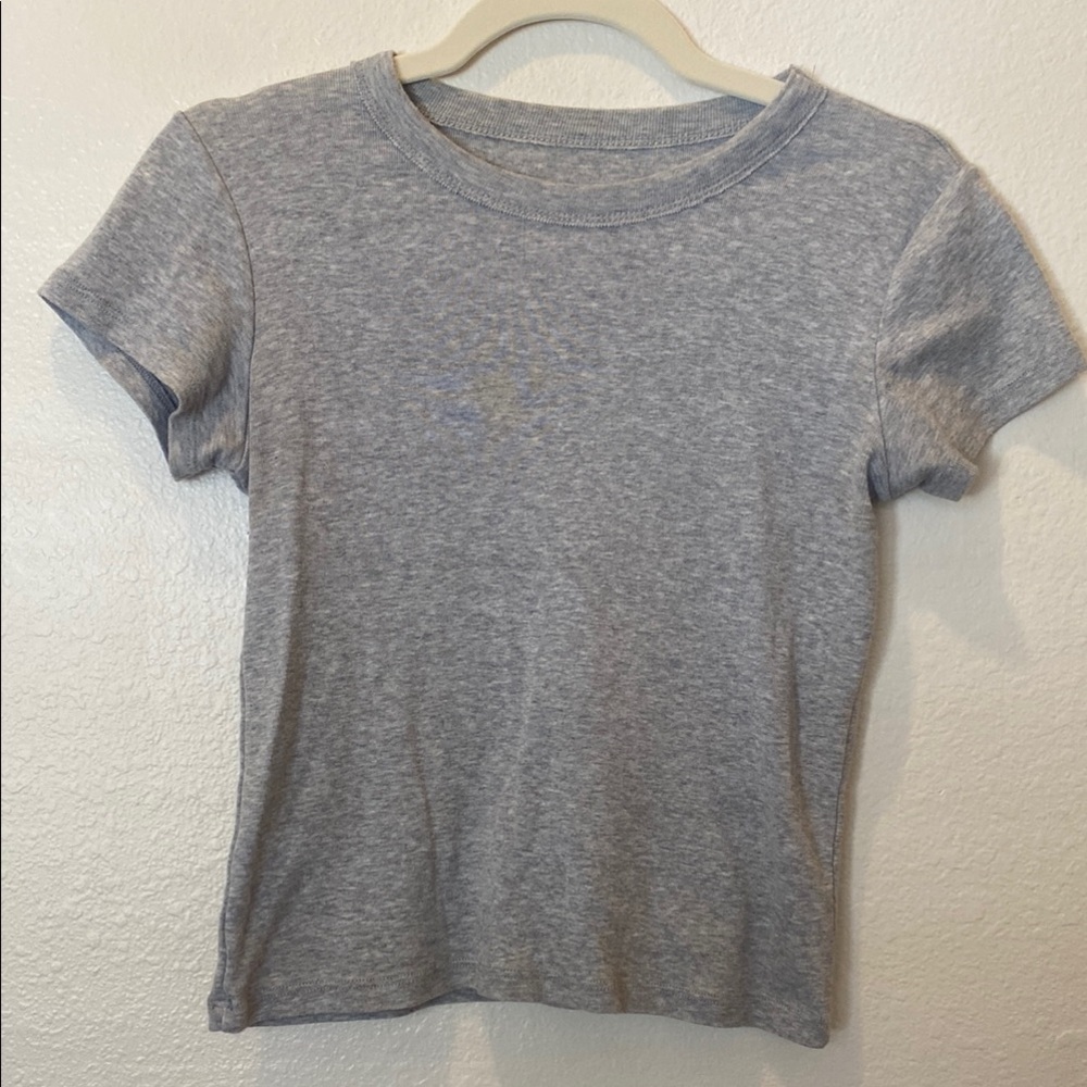 Brandy Melville Gray Short Sleeve Tee